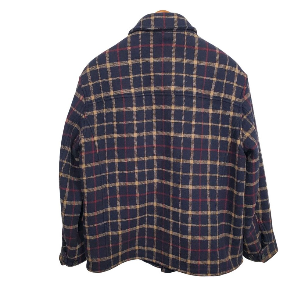 Brooks Brothers Mens M Jacket Plaid Wool Blend Short Coat Plaid Check Heritage - Picture 2 of 15